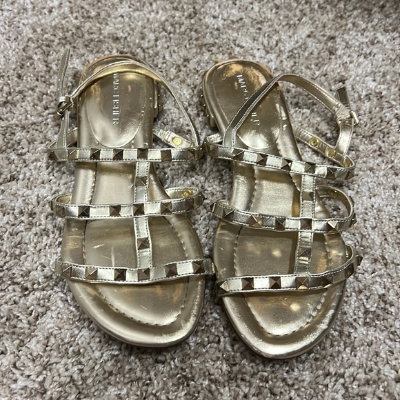 Marc Jacobs Shoes - Marc Fisher Gold Studded Sandals